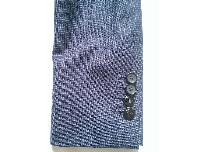 The Kooples Blue Wool Houndstooth Suit - view 7