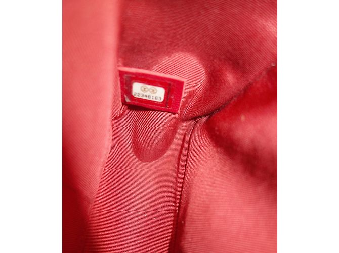 SAC CHANEL BOY CHEVRON ROUGE - vue 8