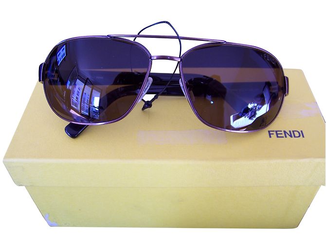 Fendi Sonnenbrille Aviator Bronze Stahl - Ansicht 2