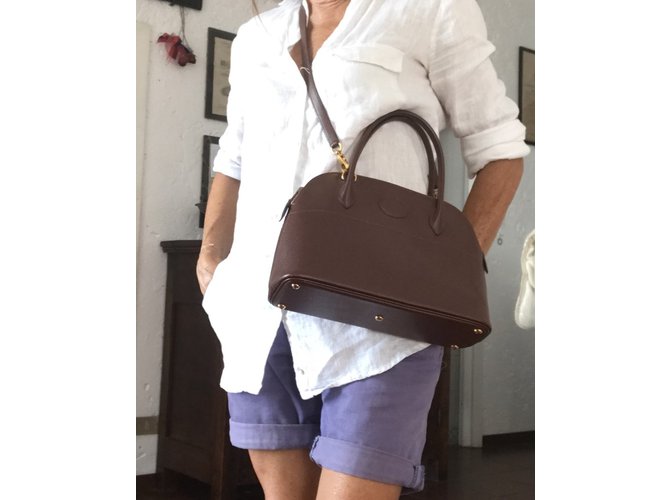 Hermès Mini Bolide Caramelo Chocolate - vista 10