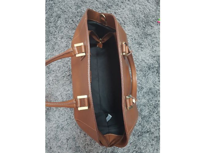 Sac à main Minelli en cuir caramel - vue 2