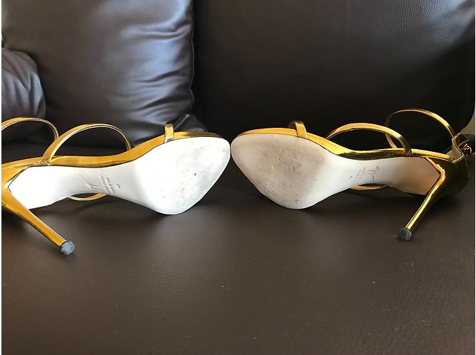Sandali Giuseppe Zanotti in pelle dorata D'oro - vista 5