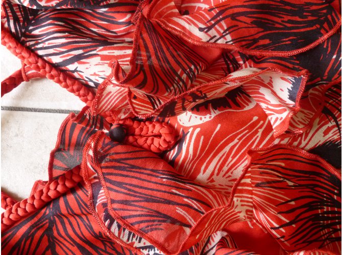 Mango Seidentop in Rot - Ansicht 2