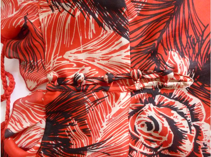Mango Seidentop in Rot - Ansicht 4