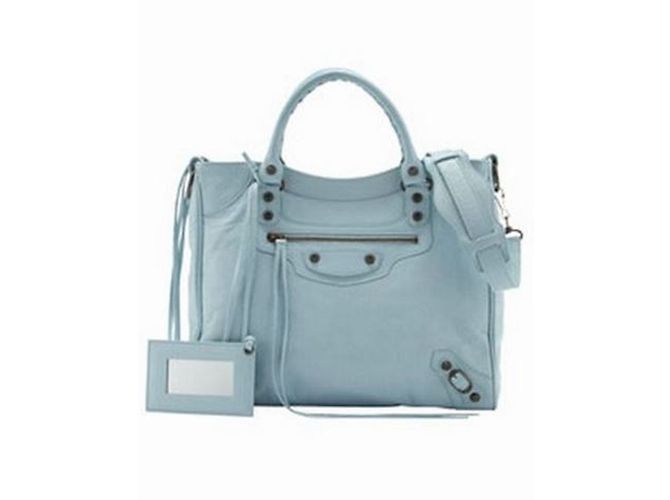 Balenciaga Velo Borsa a mano classica azzurro pelle Blu - vista 10