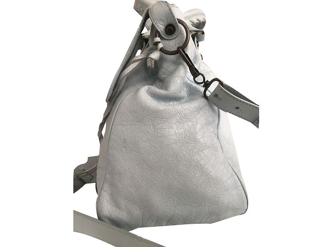 Balenciaga Velo Borsa a mano classica azzurro pelle Blu - vista 2