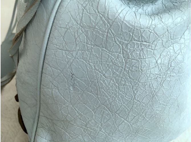 Balenciaga Velo Borsa a mano classica azzurro pelle Blu - vista 3