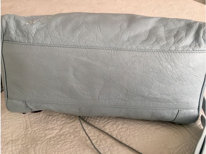 Balenciaga Velo Borsa a mano classica azzurro pelle Blu - vista 5