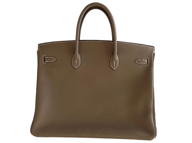 Hermès Birkin 40 étoupe Beige - vista 2