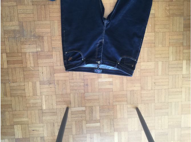 Autre Marque Ebony Baumwollhose mit 5 Taschen Ebenholz - Ansicht 3