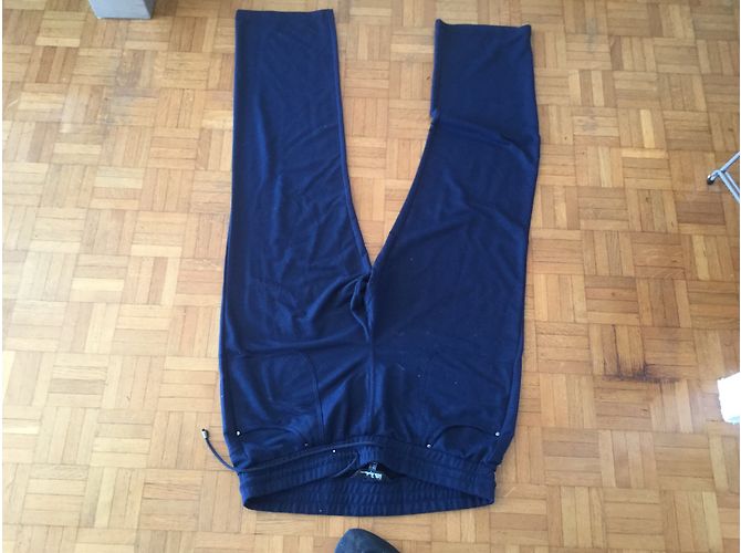 Autre Marque Dunkelblaue Hose aus Polyamid mit 4 Taschen Marineblau - Ansicht 3