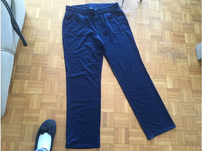 Autre Marque Dunkelblaue Hose aus Polyamid mit 4 Taschen Marineblau - Ansicht 4