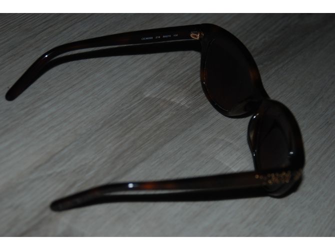 Occhiali da sole Chloé marroni in plastica Marrone - vista 5