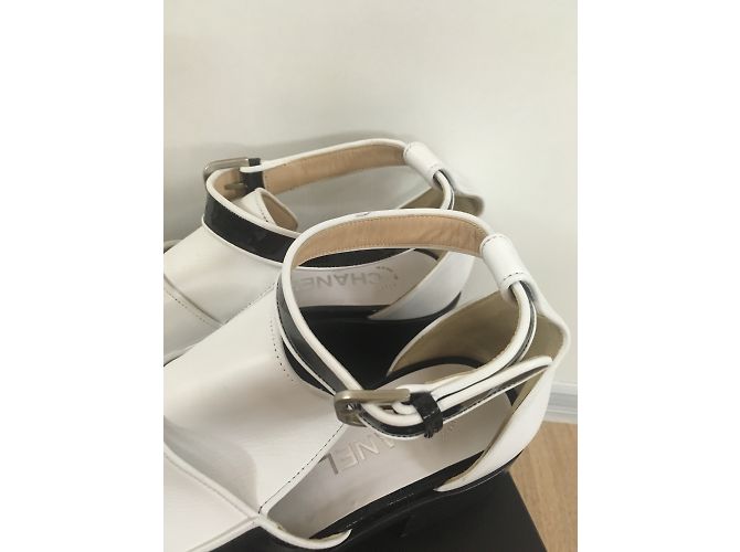 Chanel Ballerinen Schwarz Weiß - Ansicht 4