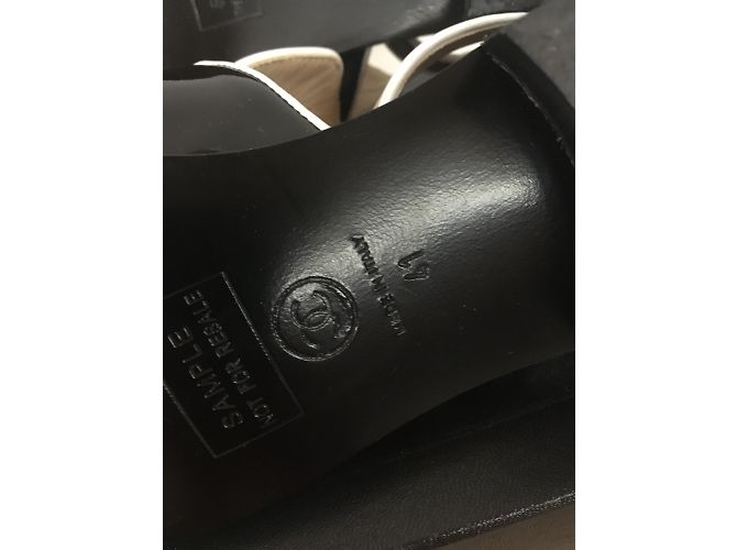 Chanel Ballerinen Schwarz Weiß - Ansicht 8