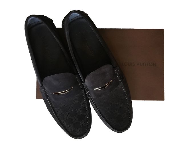 Mocassini Louis Vuitton Blu Navy - vista 2