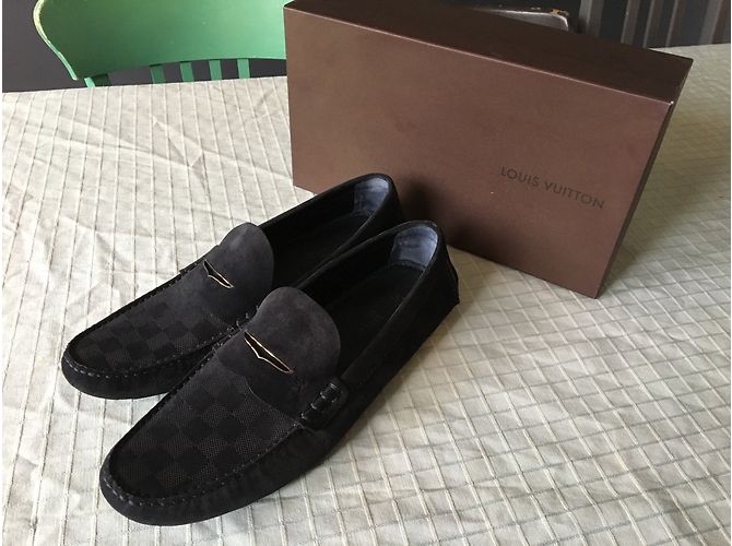 Mocassini Louis Vuitton Blu Navy - vista 4