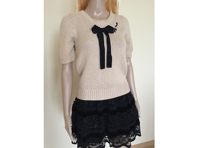 Autre Marque DDNY Wollkleid Braun Schwarz - Ansicht 4