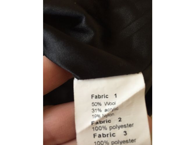 Autre Marque DDNY Wollkleid Braun Schwarz - Ansicht 6