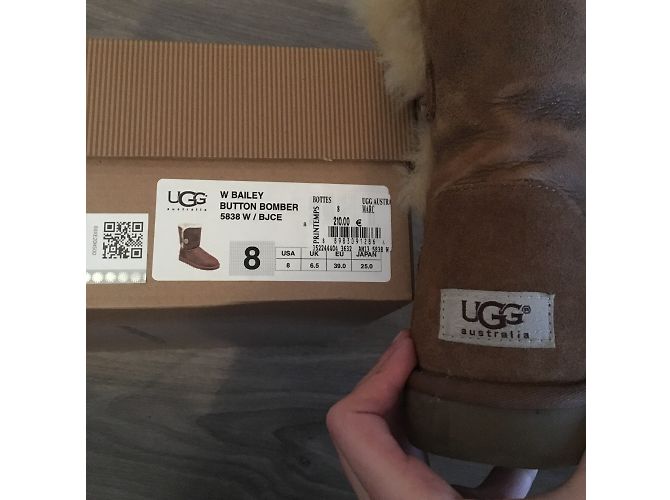 Botas Ugg de camurça e couro marrom 39 - vista 4