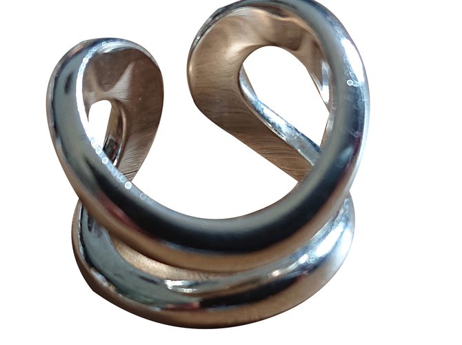 Hermès Anillos Plata - vista 2