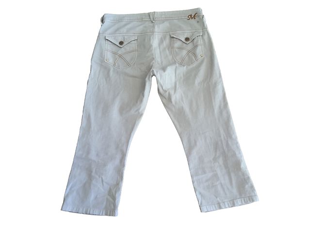 Autre Marque Pantalones Metty Crema de Algodón - vista 2
