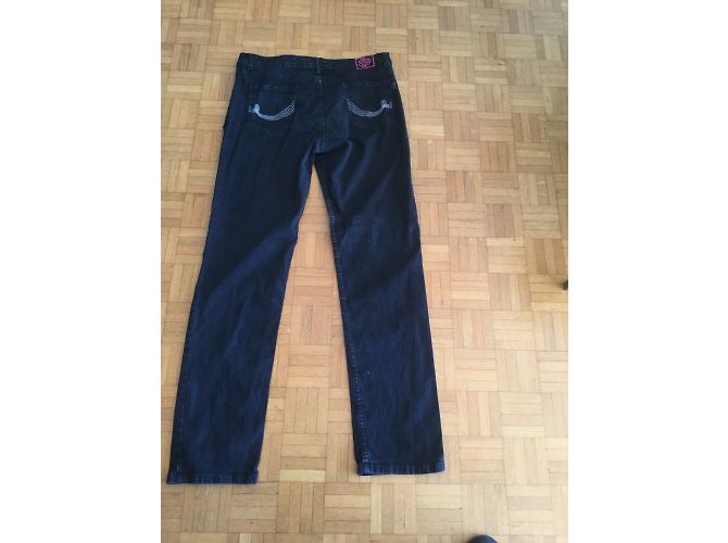 Autre Marque Ebony Baumwollhose mit 5 Taschen Ebenholz - Ansicht 3