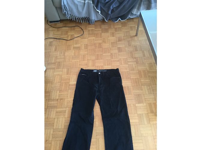 Autre Marque Pantalones Rica Lewis negros de algodón 5 bolsillos - vista 3