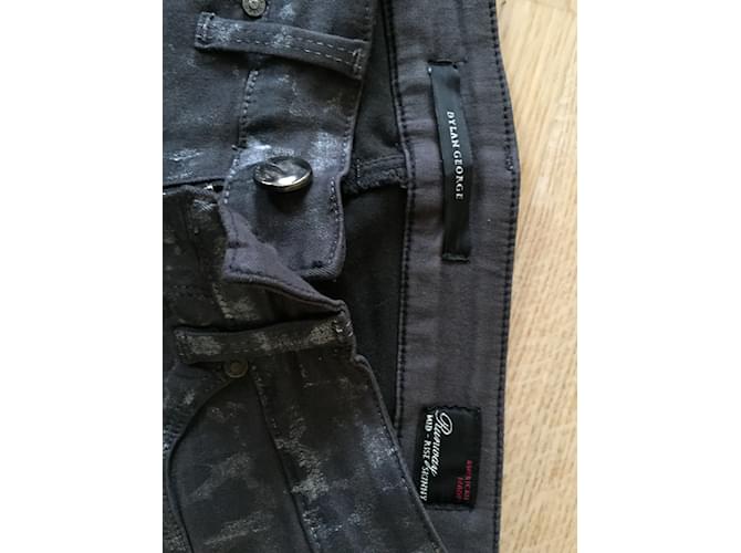 Autre Marque Vaqueros Grises de Algodón y Lycra XS - vista 4