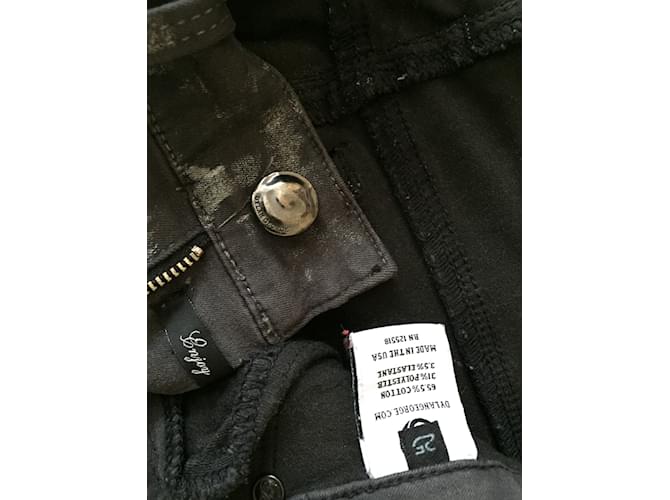 Autre Marque Vaqueros Grises de Algodón y Lycra XS - vista 5