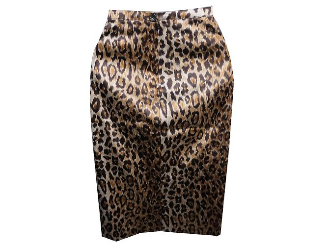 Dolce & Gabbana falda de leopardo satinado - vista 2