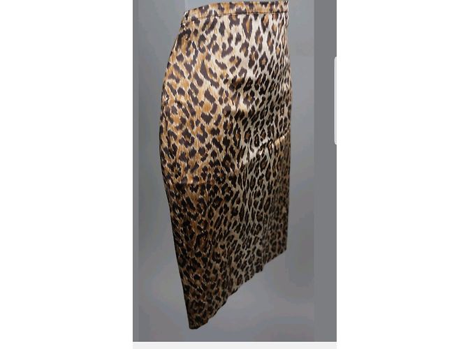 Dolce & Gabbana falda de leopardo satinado - vista 3
