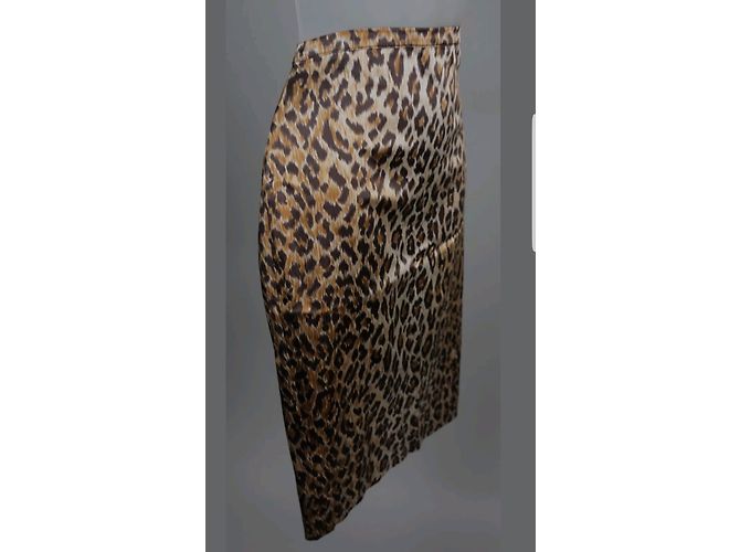 Dolce & Gabbana falda de leopardo satinado - vista 4