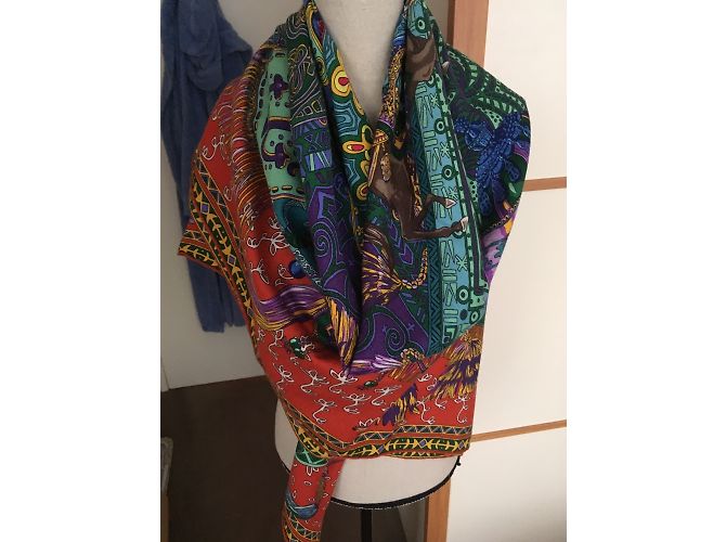 Hermès Lenços Multicor - vista 10