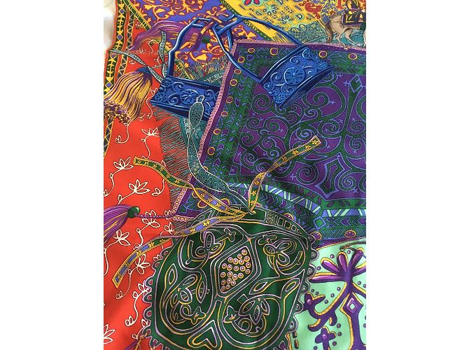 Hermès Lenços Multicor - vista 5