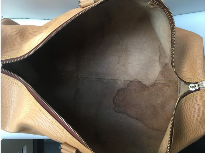 Louis Vuitton Keepall vintage 55 Paglia - vista 13