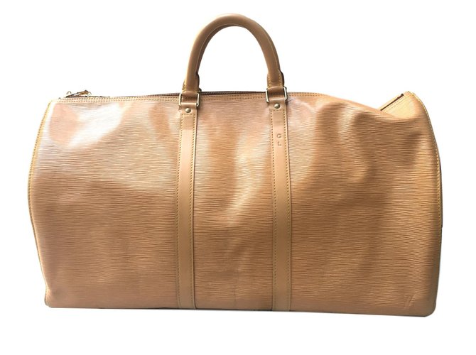 Louis Vuitton Keepall vintage 55 Paglia - vista 2