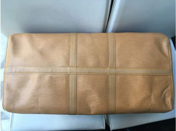 Louis Vuitton Keepall vintage 55 Paglia - vista 7