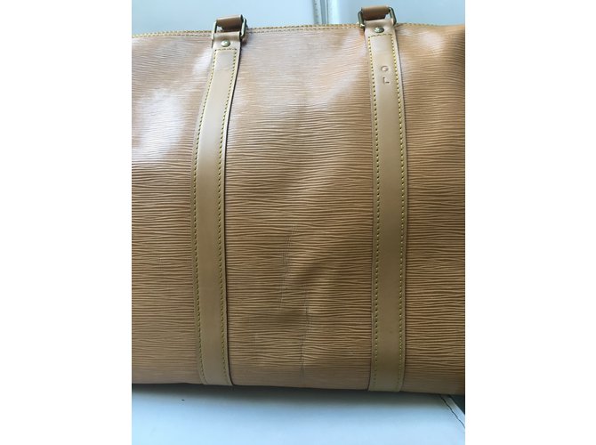 Louis Vuitton Keepall vintage 55 Paglia - vista 9