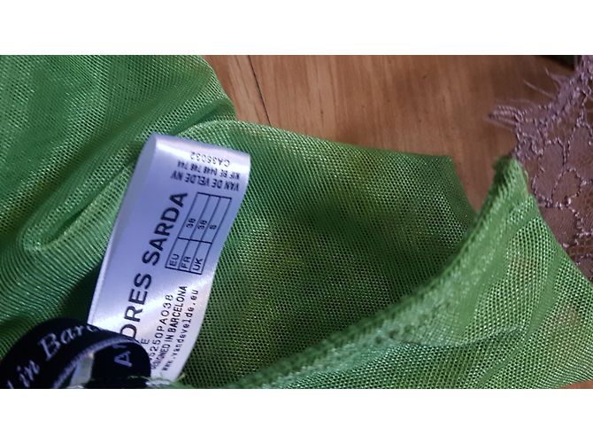 Conjunto de Sostén y Bragas Brasileñas Andres Sarda Verde Claro - vista 3