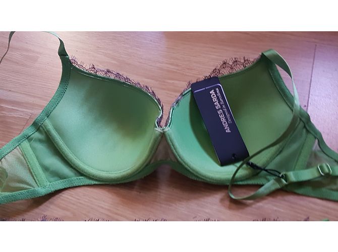 Conjunto de Sostén y Bragas Brasileñas Andres Sarda Verde Claro - vista 4