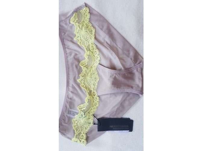 Andres Sarda Sostén y Braguita Brasileña Beige Amarillo Poliamida - vista 5