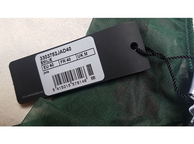 Conjunto de Sujetador y Tanga Andres Sarda Rosa y Verde Oscuro - vista 5