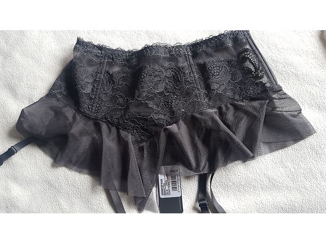 Conjunto de lencería de 3 piezas Andres Sarda Gris Oscuro Poliamida Gris antracita - vista 2