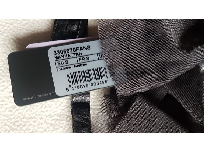 Conjunto de lencería de 3 piezas Andres Sarda Gris Oscuro Poliamida Gris antracita - vista 4