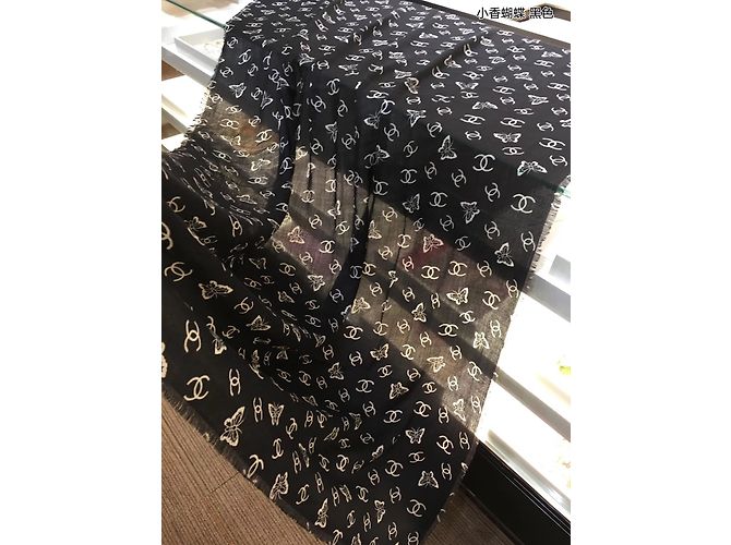 Chanel Lenços Preto - vista 3