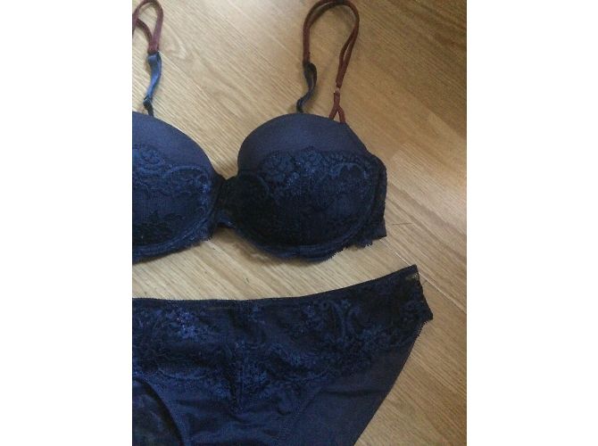 Conjunto de lencería azul de poliamida Andres Sarda - vista 4