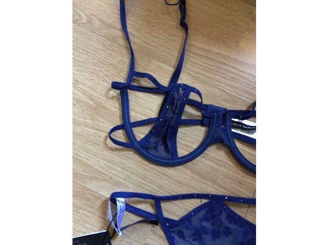 Conjunto de lencería Andres Sarda azul de poliamida - vista 3