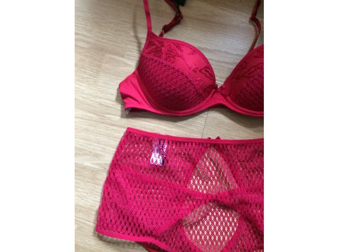 Conjunto de lencería rojo de poliamida Andres Sarda Roja - vista 3