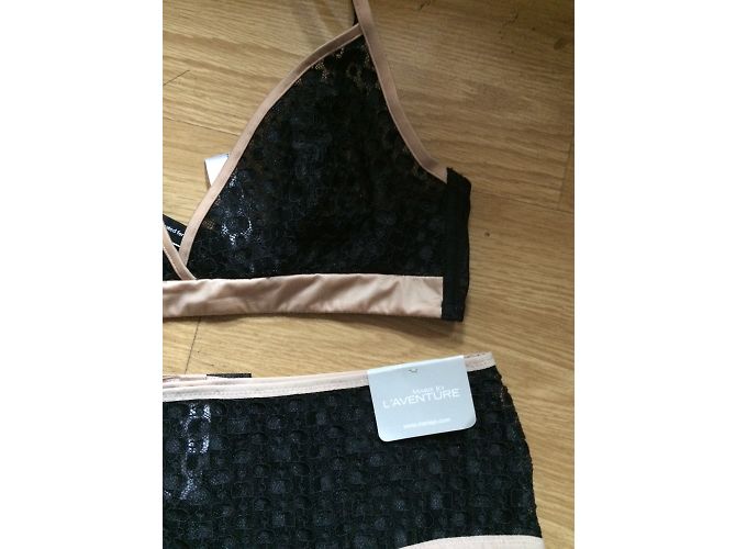 Autre Marque Conjunto de lingerie Andres Sarda Preto - vista 3